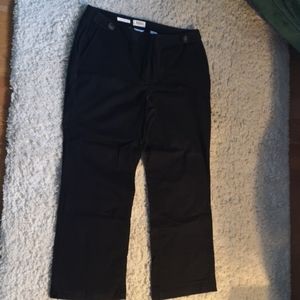 Talbots Stretch Black Trousers 18W Tall Soft